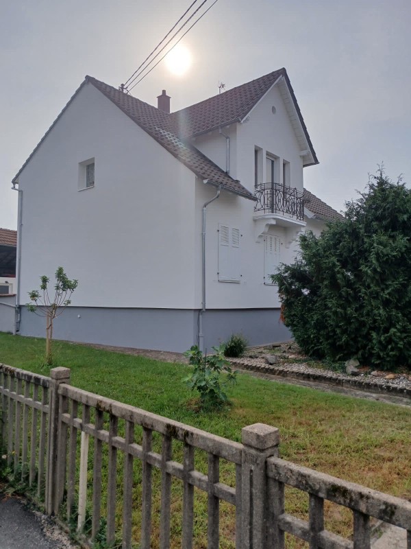 Isolation thermique extérieur d’une maison ancienne à Hœrdt, près de Strasbourg